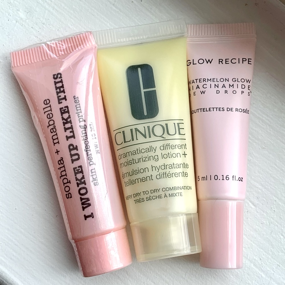 Skincare Samples Clinique Glow Sophia & Mabelle